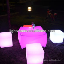 muebles iluminados a prueba de agua IP54 al aire libre fiesta iluminación mesa y silla